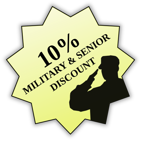 10% Military & Senior Discount